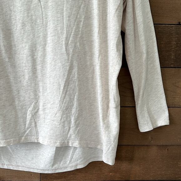 Lululemon Athletica Women's Back In Action Long Sleeve Heathered Dove Grey - Picture 5 of 9
